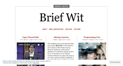 Desktop Screenshot of brief-wit.com