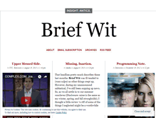 Tablet Screenshot of brief-wit.com